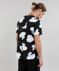 Camiseta-Masculina-Estampada-Mickey-Mouse-Manga-Curta-Gola-Careca-Preta-9215844-Preto_2