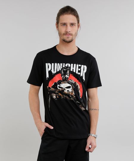 Camiseta-Masculina-Justiceiro-Manga-Curta-Gola-Careca-Preta-9208907-Preto_1