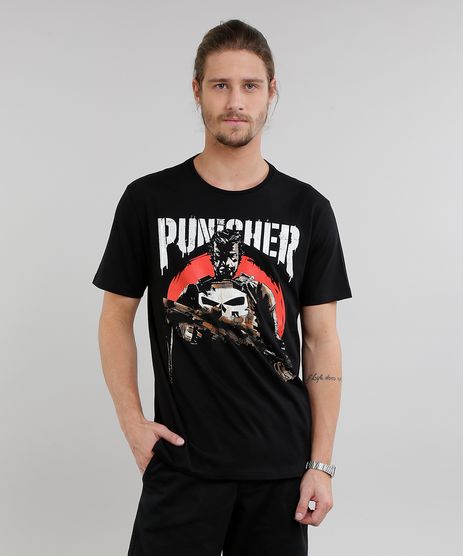 Camiseta-Masculina-Justiceiro-Manga-Curta-Gola-Careca-Preta-9208907-Preto_1