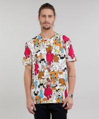 Camiseta-Masculina-Estampada-Os-Flintstones-Manga-Curta-Gola-Careca-Branca-9208910-Branco_1