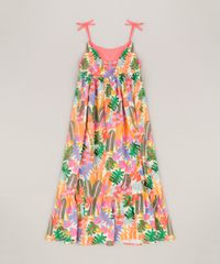 Vestido-Infantil-Fabula-Longo-Estampado-de-Folhas-com-Laco-Decote-Redondo-Off-White-9180730-Off_White_3