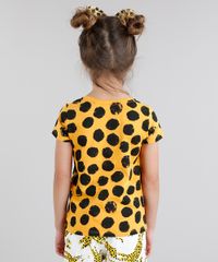 Blusa-Infantil-Fabula-Estampada-Animal-Print--Grrrl--Manga-Curta-Decote-Redondo-Mostarda-9217643-Mostarda_2