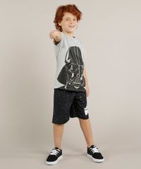 Camiseta-Infantil-Darth-Vader-Star-Wars-Manga-Curta-Gola-Careca-Cinza-Mescla-9228774-Cinza_Mescla_3