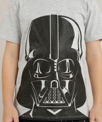 Camiseta-Infantil-Darth-Vader-Star-Wars-Manga-Curta-Gola-Careca-Cinza-Mescla-9228774-Cinza_Mescla_4