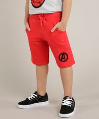 Bermuda-Infantil-Os-Vingadores-em-Moletom-Vermelha-9241543-Vermelho_1