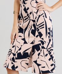 Vestido-Feminino-Midi-Estampado-Geometrico-Halter-Neck-com-Bolsos-e-Fenda-Rose-9186488-Rose_4