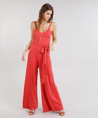 Macacao-Feminino-Pantalona-com-Faixa-Decote-V-Coral-9223825-Coral_1