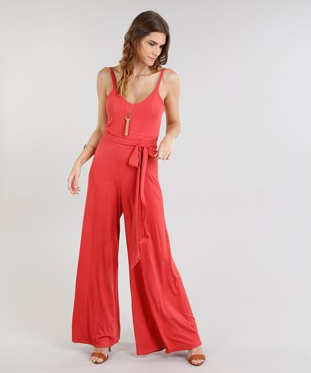 Macacao-Feminino-Pantalona-com-Faixa-Decote-V-Coral-9223825-Coral_1 Macacao-Feminino-Pantalona-com-Faixa-Decote-V-Coral-9223825-Coral_1