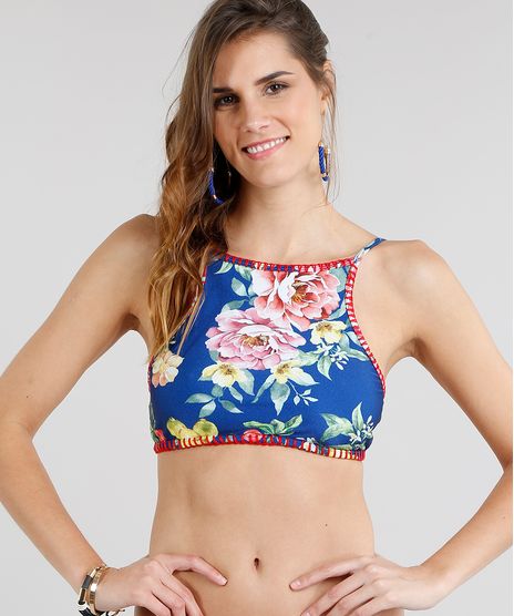 Biquini-Top-Halter-Neck-Estampado-Floral-Sem-Bojo-com-Croche-e-Protecao-UV50--Azul-Royal-9221462-Azul_Royal_1