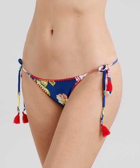 Biquini-Calcinha-Tanga-Estampado-Floral-com-Croche-e-Tassel-Azul-Royal-9221470-Azul_Royal_1