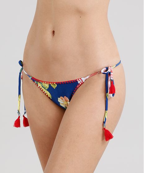 Biquini-Calcinha-Tanga-Estampado-Floral-com-Croche-e-Tassel-Azul-Royal-9221470-Azul_Royal_1