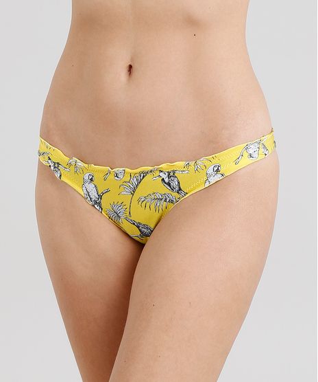 Biquini-Calcinha-Tanga-Levanta-Bumbum-Estampado-de-Passaros--Amarelo-8806438-Amarelo_1