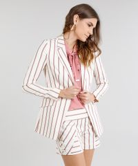 Blazer-Feminino-Alongado-Listrado-Bege-Claro-9186490-Bege_Claro_1