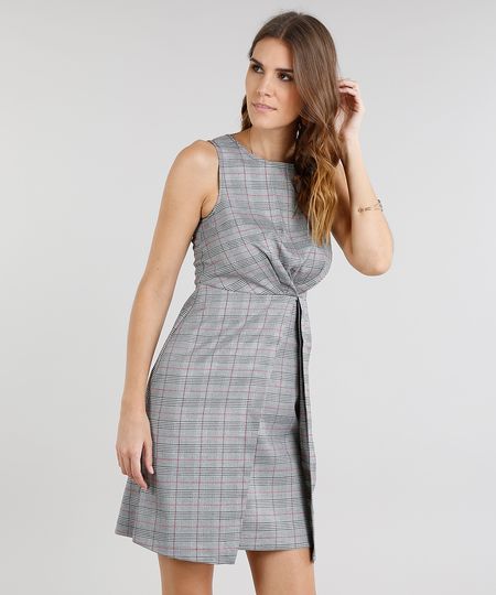 Vestido-Feminino-Curto-Estampado-Xadrez-com-Pregas-Decote-Redondo-Cinza-9182715-Cinza_1 Vestido-Feminino-Curto-Estampado-Xadrez-com-Pregas-Decote-Redondo-Cinza-9182715-Cinza_1