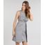 Vestido-Feminino-Curto-Estampado-Xadrez-com-Pregas-Decote-Redondo-Cinza-9182715-Cinza_1