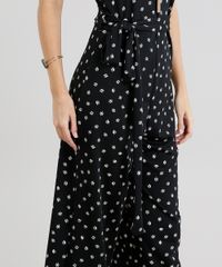 Macacao-Feminino-Pantacourt-Estampado-Mini-Print-Geometrico-com-Faixa-Decote-Redondo-Preto-9297973-Preto_4