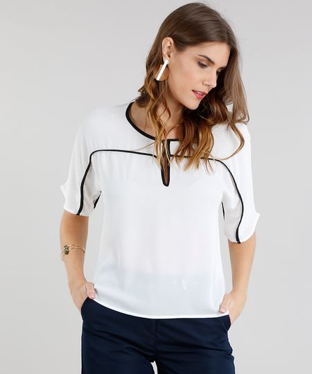Blusa-Feminina-com-Vivo-Contrastante-Manga-Curta-Off-White-9295578-Off_White_1 Blusa-Feminina-com-Vivo-Contrastante-Manga-Curta-Off-White-9295578-Off_White_1
