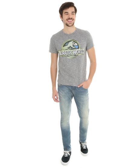 Camiseta-Jurassic-Park-Cinza-Mescla-8117527-Cinza_Mescla_1