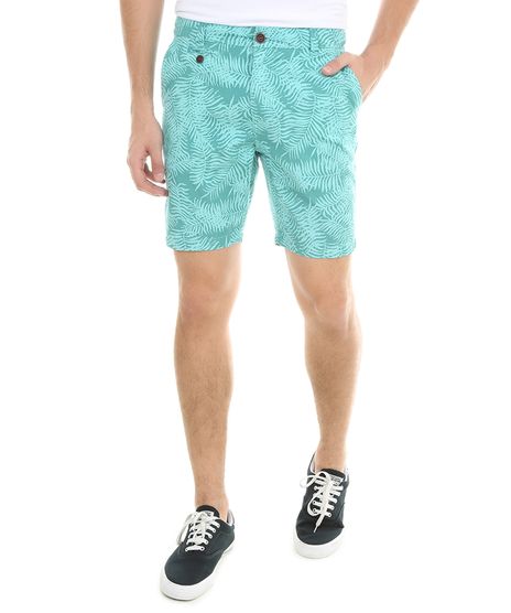 Bermuda-Slim-Estampada-com-Folhagem-Verde-7987930-Verde_1