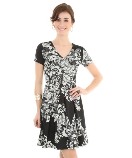 Vestido-Floral-Preta-8103627-Preto_1 Vestido-Floral-Preta-8103627-Preto_1