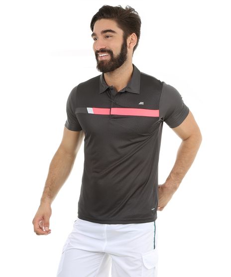 Polo-com-Estampa-Geometrica-Technofit-Dry-Chumbo-8103841-Chumbo_1