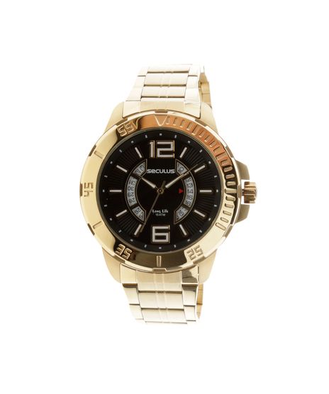 SECULUS-ANALOGICO-CALENDARIO-10ATM--VISOR-PRETO-DOURADO-PULSEIRA-DOURADA-20270GPSVDA2-8134299-8134299_1
