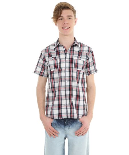 SHIRT-SHORT-SLEEVE-SLUB-CHECK-7993631_1 SHIRT-SHORT-SLEEVE-SLUB-CHECK-7993631_1