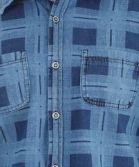 Camisa-Jeans-Quadriculada-Azul-Medio-8118238-Azul_Medio_4