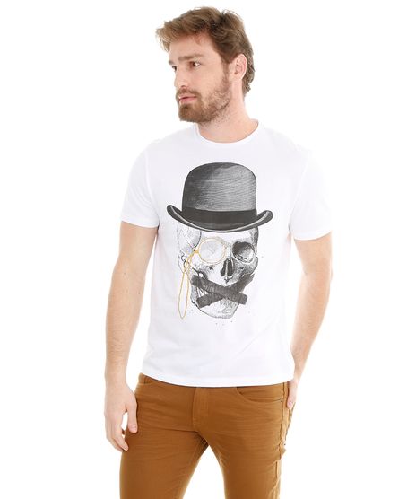 Camiseta-com-Estampa-de-Caveira-Branca-8064409-Branco_1