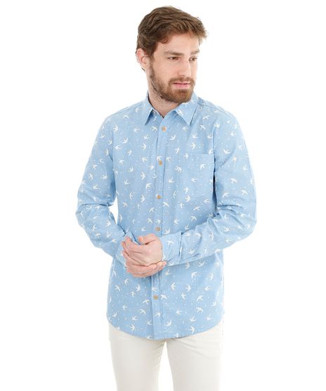 Camisa-Estampada-de-PA¡ssaros-Azul-Claro-7985486-Azul_Claro_1
