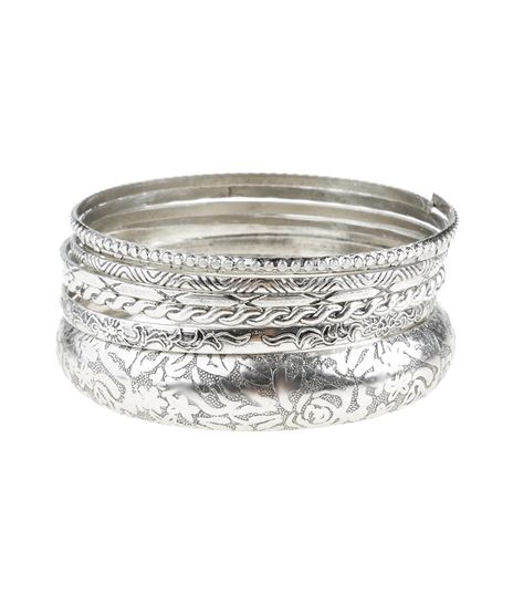 Kit-de-Pulseiras-Texturizadas-Prateada-8084553-Prateada_1
