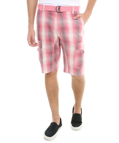 Bermuda-Xadrez-com-Cinto-Rosa-7809278-Rosa_1