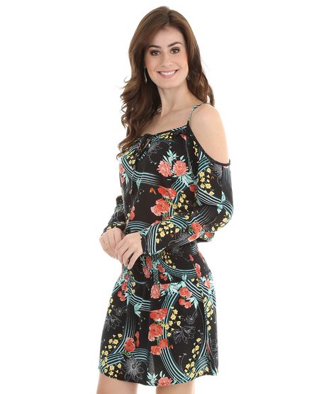 Vestido-Open-Shoulder-Floral-Preto-8007437-Preto_1