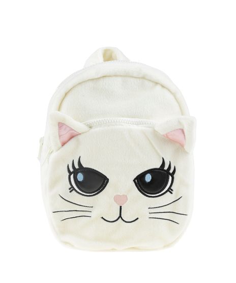 Mochila-com-Gata-Menina-Bege-7942274-Bege_1