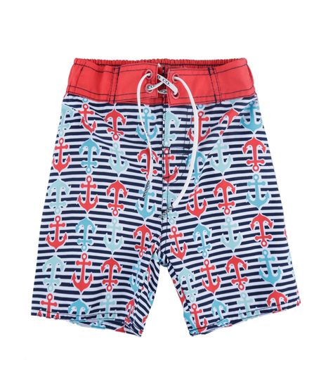 Bermuda-com-Estampa-de-Ancoras-Menino-Vermelha-7955655-Vermelho_1