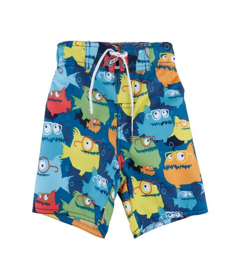 Bermuda-com-Estampa-de-Monstros-Menino-Azul-7955680-Azul_1