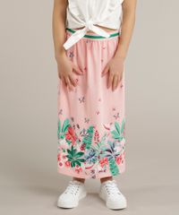 Saia-Midi-Infantil-Estampada-de-Borboletas-Rosa-9115648-Rosa_1
