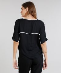 Blusa-Feminina-com-Vivo-Contrastante-Manga-Curta-Preta-9295578-Preto_2