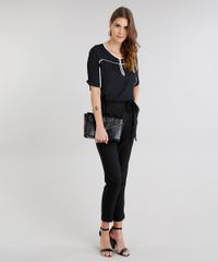 Blusa-Feminina-com-Vivo-Contrastante-Manga-Curta-Preta-9295578-Preto_3