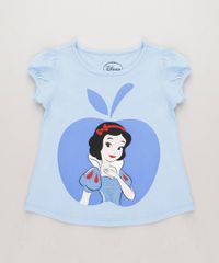 Blusa-Infantil-Branca-de-Neve-com-Glitter-Manga-Curta-Decote-Redondo-Azul-Claro-9268686-Azul_Claro_1