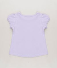 Blusa-Infantil-Pequena-Sereia-Ariel-com-Glitter-Manga-Curta-Decote-Redondo-Lilas-9268683-Lilas_2