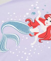Blusa-Infantil-Pequena-Sereia-Ariel-com-Glitter-Manga-Curta-Decote-Redondo-Lilas-9268683-Lilas_4