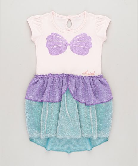 Vestido-Infantil-Pequena-Sereia-Ariel-com-Glitter-e-Lurex-Manga-Curta-Decote-Redondo-Rosa-Claro-9268907-Rosa_Claro_1