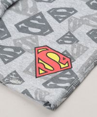 Bermuda-Infantil-Estampada-Super-Homem-em-Moletom-com-Bolsos-Cinza-Mescla-9234138-Cinza_Mescla_4