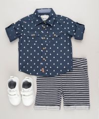 Camisa-Infantil-Estampada-Mini-Print-de-Barcos-com-Bolsos-Manga-Longa-em-Algodao---Sustentavel-Azul-Marinho-9188992-Azul_Marinho_3
