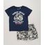 Conjunto-Infantil-Camiseta--Venice-Beach--Manga-Curta-Azul-Marinho---Bermuda-Estampada-Camuflada-Verde-Militar-9248004-Verde_Militar_1