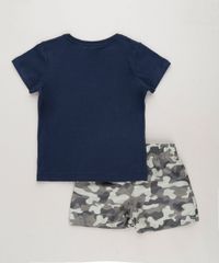 Conjunto-Infantil-Camiseta--Venice-Beach--Manga-Curta-Azul-Marinho---Bermuda-Estampada-Camuflada-Verde-Militar-9248004-Verde_Militar_2