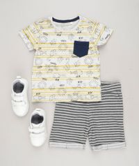 Camiseta-Infantil-Estampada-Fundo-do-Mar-com-Bolso-Manga-Curta-Gola-Careca-Cinza-Mescla-Claro-9227992-Cinza_Mescla_Claro_3
