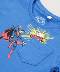 Camiseta-Infantil-Super-Homem-com-Bolso-Manga-Curta-Gola-Careca-Azul-Royal-9233959-Azul_Royal_4