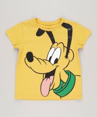 Camiseta-Infantil-Pluto-Manga-Curta-Gola-Careca-Mostarda-9235015-Mostarda_1